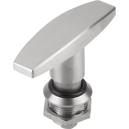 Kipp Quarter-Turn Lock, H=18, D=28, Stainless Steel 1.4301 K1109.1186